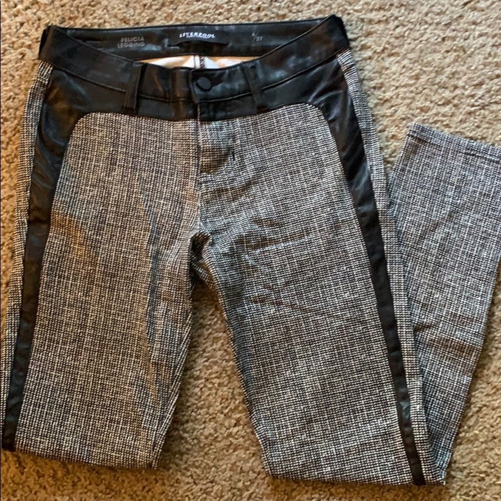 Liverpool Jeans Patterned Black and White Leggings